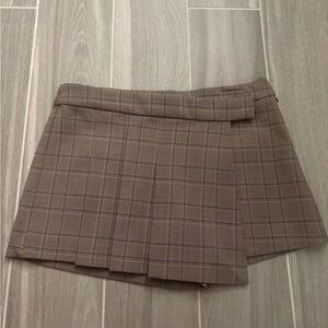 Zara plaid skort